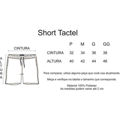 Imagem de Short Tactel Masculino Cordão Jiu Jitsu Conforto Kit 2