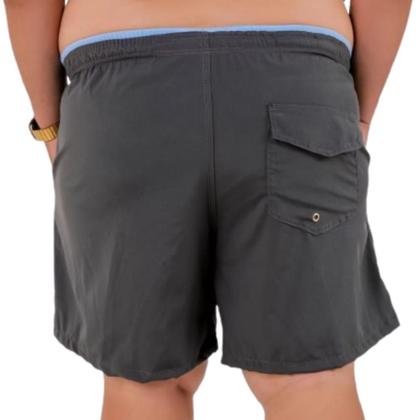 Imagem de Short Tactel Masculino Plus Size Elastano Bermuda G1 ao G4