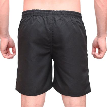 Imagem de Short Tactel Plus Size Tamanho Especial Grande Elástico Sem Bolso Masculino Treino Academia Praia Piscina