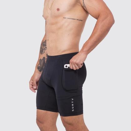 Imagem de Short Térmico Masculino Compressão Leve Surty Rush On