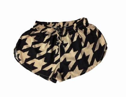 Imagem de Short  viscose estampado feminino, cordão para laço