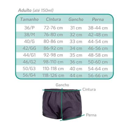 Imagem de Shorts Absorvente para Praia/piscina Adulto Longevitech