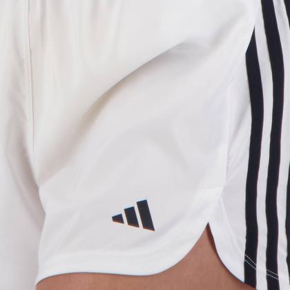 CASH ショートボード ホワイト Shorts Adidas Pacer 3 Listras Feminino Branco - Short Esportivo