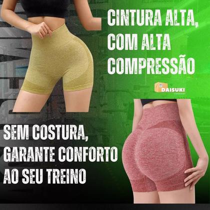 Imagem de Shorts Amarelo Veste 36 ao 44 Empina Bumbum Modela no Corpo