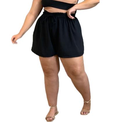 Imagem de Shorts Bermuda Plus Size Soltinho Duna Leve Moda Grande  G1g2g3 Cores Diversas Praia Verão