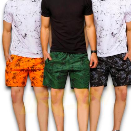 Imagem de Shorts Bermuda Tactel Praia Masculina Muricinho COQUEIRO 1 391