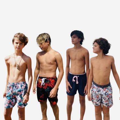Imagem de Shorts Bermudas Água Praia Menino INFANTIL JUVENIL VERÃO 210