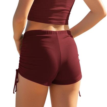 Imagem de Shorts Bionda Sunquíni Juvenil Calcinha Moda Praia Regulagem Sunga Feminina Corda Amarrar Sunkíni