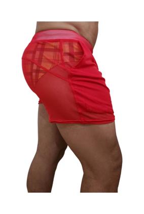 Imagem de Shorts calção transparente tule com bolso todas as cores