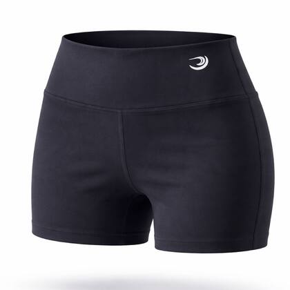 Imagem de Shorts Curto Feminino Poliamida Academia Treino Preto Summer Pro