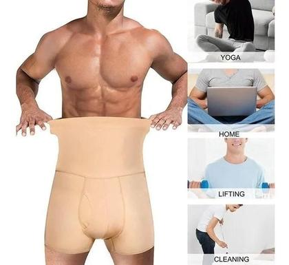 Imagem de Shorts De Compressão Modelador Masculino Cintura Alta Slim