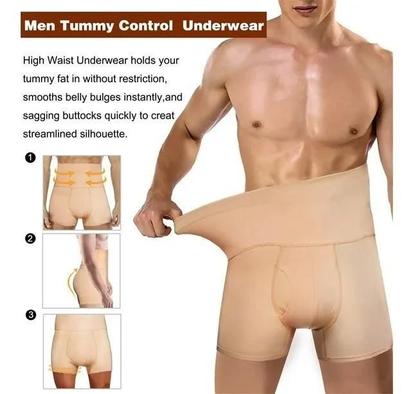 Imagem de Shorts De Compressão Modelador Masculino Cintura Alta Slim