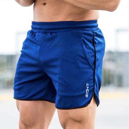 Imagem de Shorts de Fitness Masculino - Malha Respirável, Secagem Rápida para Verão e Praia