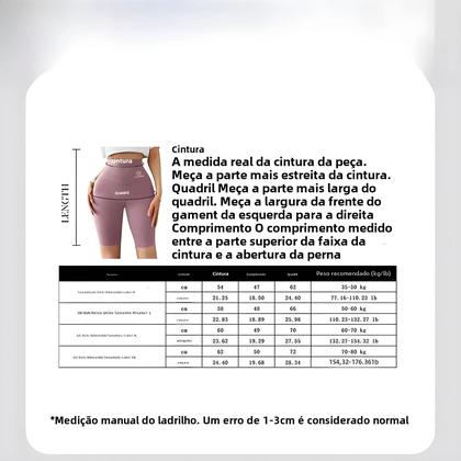 Imagem de Shorts de Yoga Cintura Alta Push Up - M ao XL - Fitness, Ciclismo e Ginástica