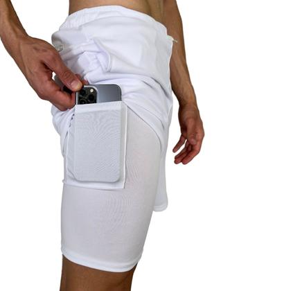 Imagem de Shorts Duplo 2 Em 1 Para Corrida United