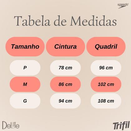 Imagem de Shorts Esportivo Feminino Speedo Canelado Poliamida com Elastano Cós Duplo Confortável