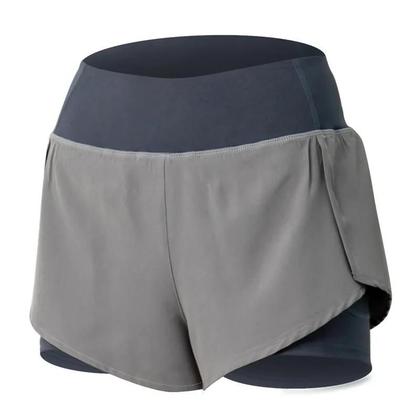 Imagem de Shorts Esportivos Femininos De Verão Com Dupla Camada Para Corrida, Yoga, Academia E Treino