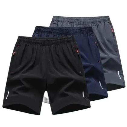 Imagem de Shorts Esportivos Masculinos Plus Size - Cintura Elástica, Respirável e Confortável (6XL-8XL)