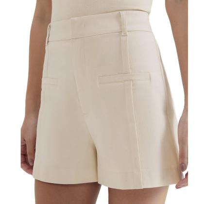 Imagem de Shorts Feminino Hering Alfaiataria Bege Claro - K5WU