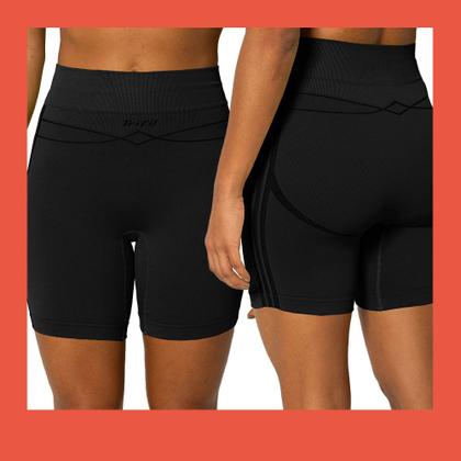 Imagem de Shorts Feminino Trifil Sem Costura Adulto Moda Fitness Academia Treino