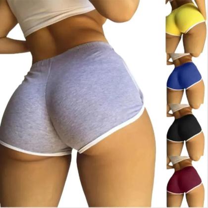 Imagem de Shorts Femininos Slim Fit De Alta Elasticidade Y2K, Roupas Esportivas Sexy Para Academia E Corrida