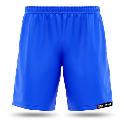 Imagem de Shorts Futebol Esportes Infantil Menino Poliéster Bermuda Calção Azul Royal