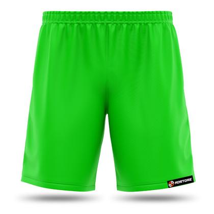 Imagem de Shorts Futebol Esportes Infantil Menino Poliéster Bermuda Calção Verde Neon