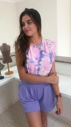 Imagem de Shorts Godê Lilas