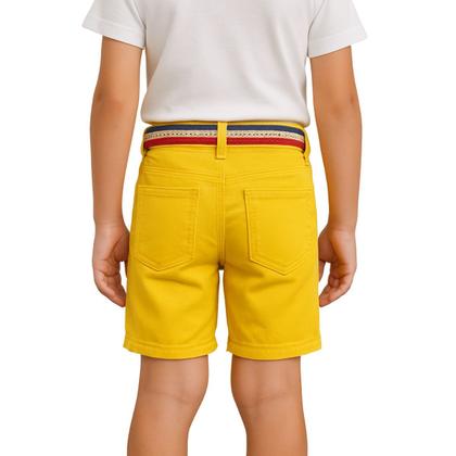Imagem de Shorts Infantil jeans com Cinto Meninos Verão Festas