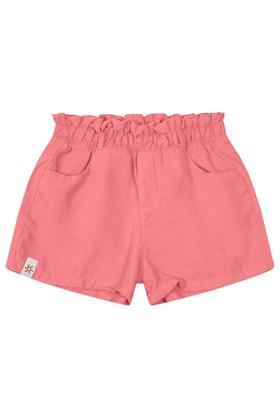 Imagem de Shorts infantil menina clochard em jeans Brandili Rosa