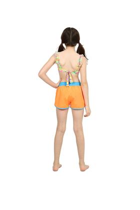 Imagem de Shorts Infantil Siri Kids Nylon Leticia Laranja Fluor 39063