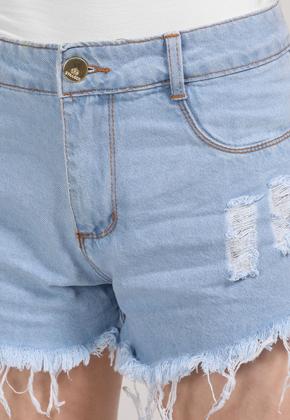 Imagem de Shorts Jeans Claro Feminino        