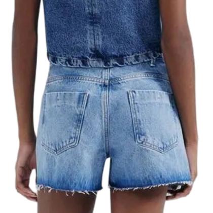 Imagem de Shorts Jeans Feminino Hering Azul - HBAW1ASN