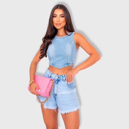 Imagem de Shorts Jeans Godê Feminino Revanche Chantrel