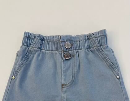 Imagem de Shorts Jeans Infantil Menina Infanti Cintura Alta Fashion Tecido Premium