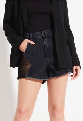 Imagem de Shorts Jeans Sofia Tule Preto Forum