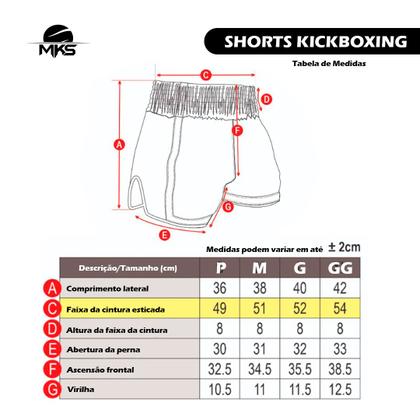 Imagem de Shorts Kickboxing MKS Combat