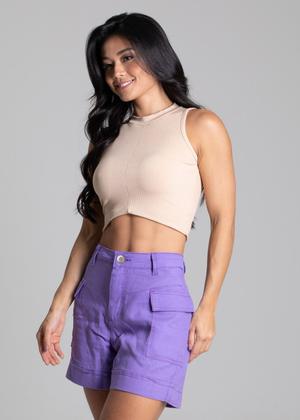 Imagem de Shorts Linho Sawary - 275955 Roxo