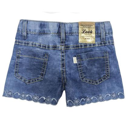 Imagem de Shorts Look Jeans c/ Barrado Jeans - UNICA - 1P