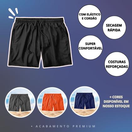 Imagem de Shorts Masculino Praia Piscina Academia Liso Várias Cores MXC BRASIL