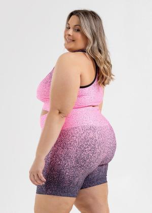 Imagem de Shorts Meia Coxa Plus Size Estampado de Suplex