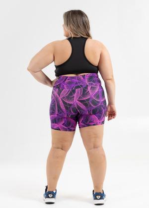 Imagem de Shorts Meia Coxa Plus Size Estampado de Suplex