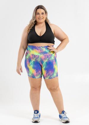 Imagem de Shorts Meia Coxa Plus Size Estampado de Suplex