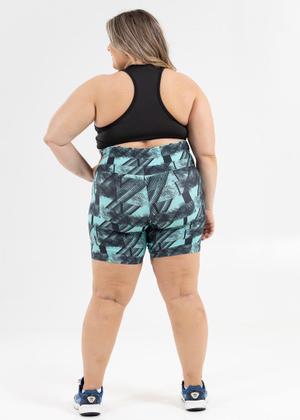 Imagem de Shorts Meia Coxa Plus Size Estampado de Suplex