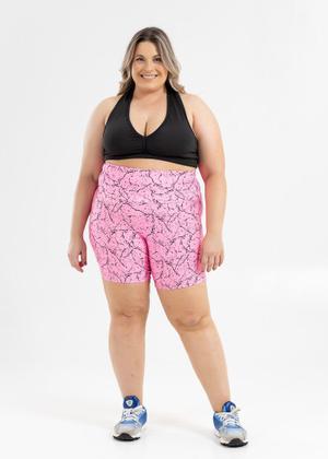 Imagem de Shorts Meia Coxa Plus Size Estampado de Suplex