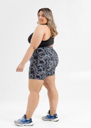 Imagem de Shorts Meia Coxa Plus Size Estampado de Suplex