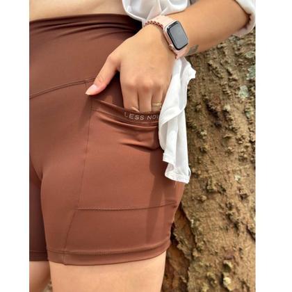 Imagem de Shorts Move Athletic Com Bolsos Café