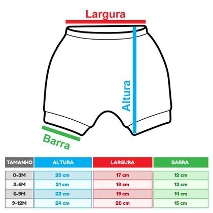 Imagem de Shorts para Bebê Menino Floresta Verde  Estilo Minimalista
