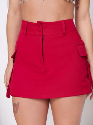 Imagem de Shorts saia cargo alfaiataria