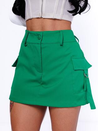 Imagem de Shorts saia cargo alfaiataria